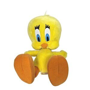 Vintage 97 Looney Tunes Tweety Bird Plush Six Flags Exclusive Stuffed Animal 17"